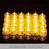 LED Crystal Rhombus Tea Light: Transparent Decorative Candle Lamp for Bar, Birthday, or Atmosphere Lighting