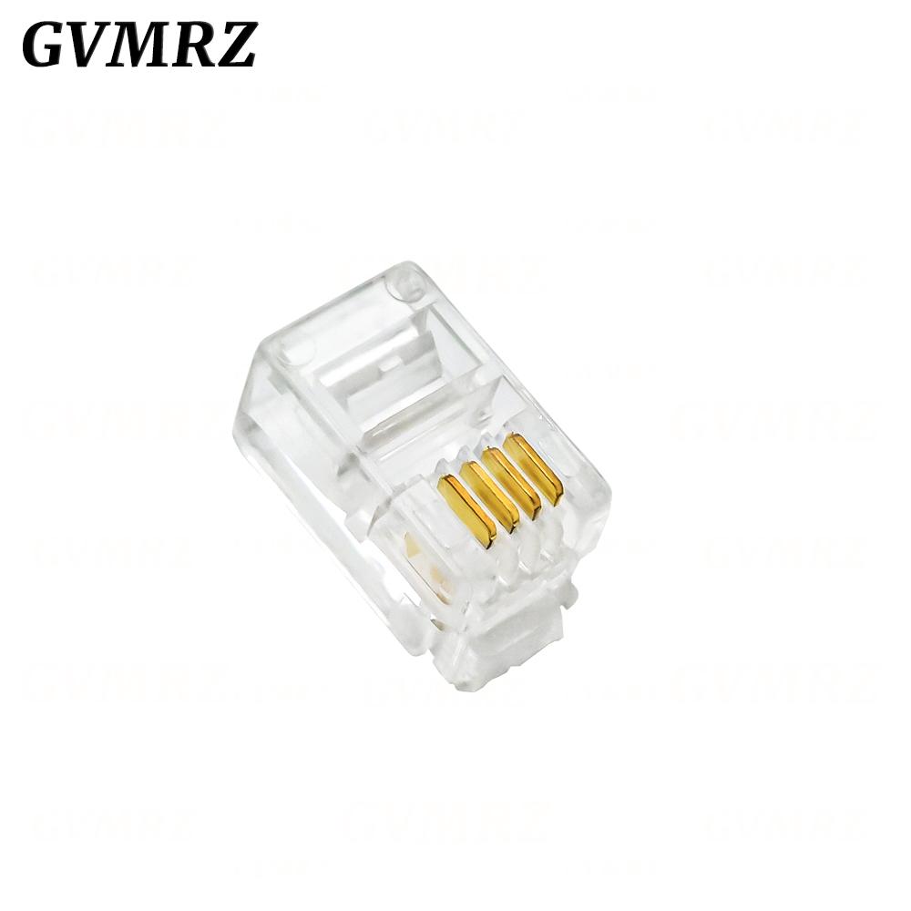 4Pin 6Pin 8Pin Cable End Connectors Plugs telephone connector internet connector RJ9 4P4C RJ11 6P4C 6P6C RJ45 8P8C Crystal
