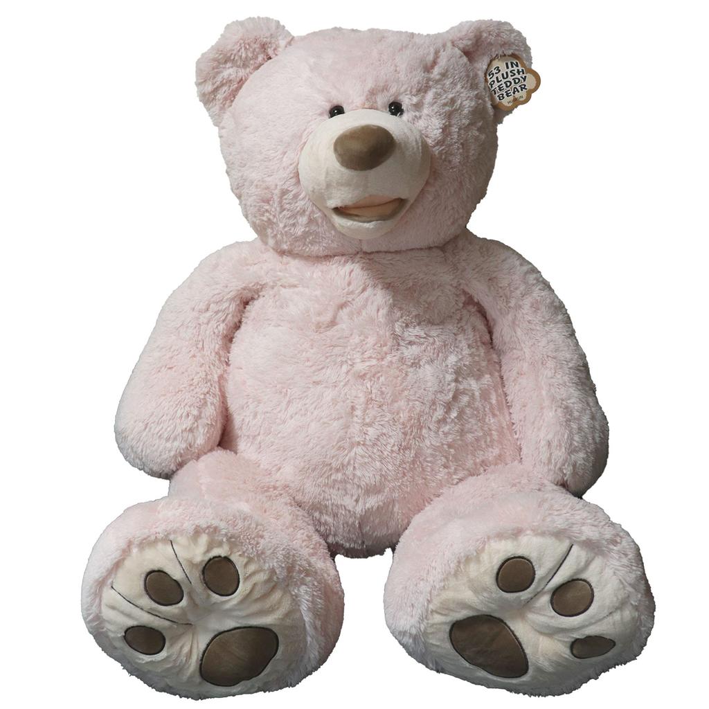 HUGFAN Teddy Bear, Pink Beige, Approx. 134cm, Costco