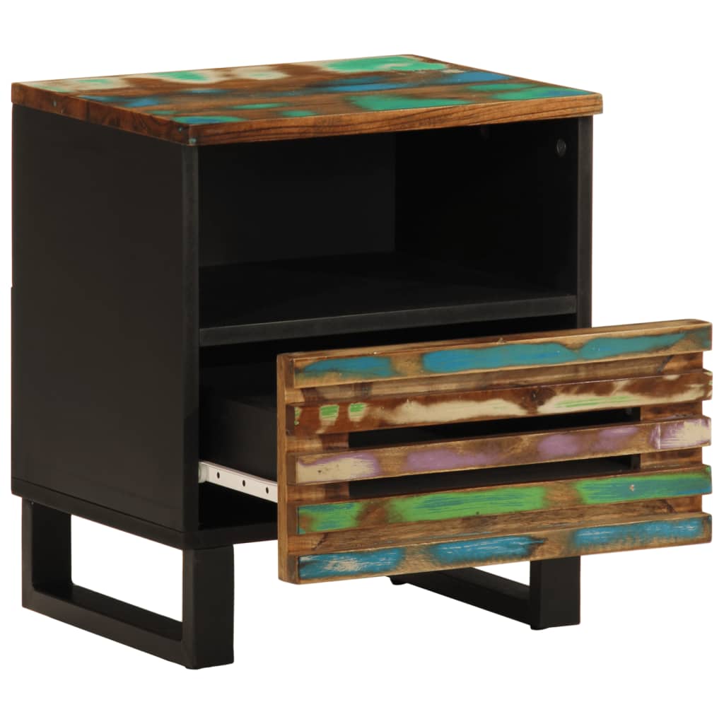 Nightstands (2 Pcs) 40 X 34 X 46 Cm Reclaimed Solid Wood
