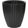 Plant Pot Garden ID Fancy Black Polyethylene 40 X 42 Cm