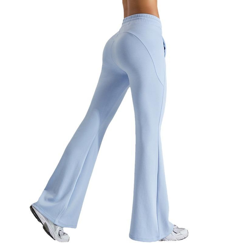 Sweatpants autumn new air layer drawstring sweatpants women's slim flared pants outdoor casual running yoga fitness pants