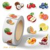 500 Stück/Rolle Frische Früchte Kinder Belohnungsaufkleber - DIY Sammelalben Album Dekor Siegel Etiketten Abziehbilder
