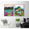Landschaftsposter Neuseeland NZ Blue Pools Lake Tekapo Reisedrucke Berg Leinwandmalerei Wandkunst Bilder Heimbar Dekor