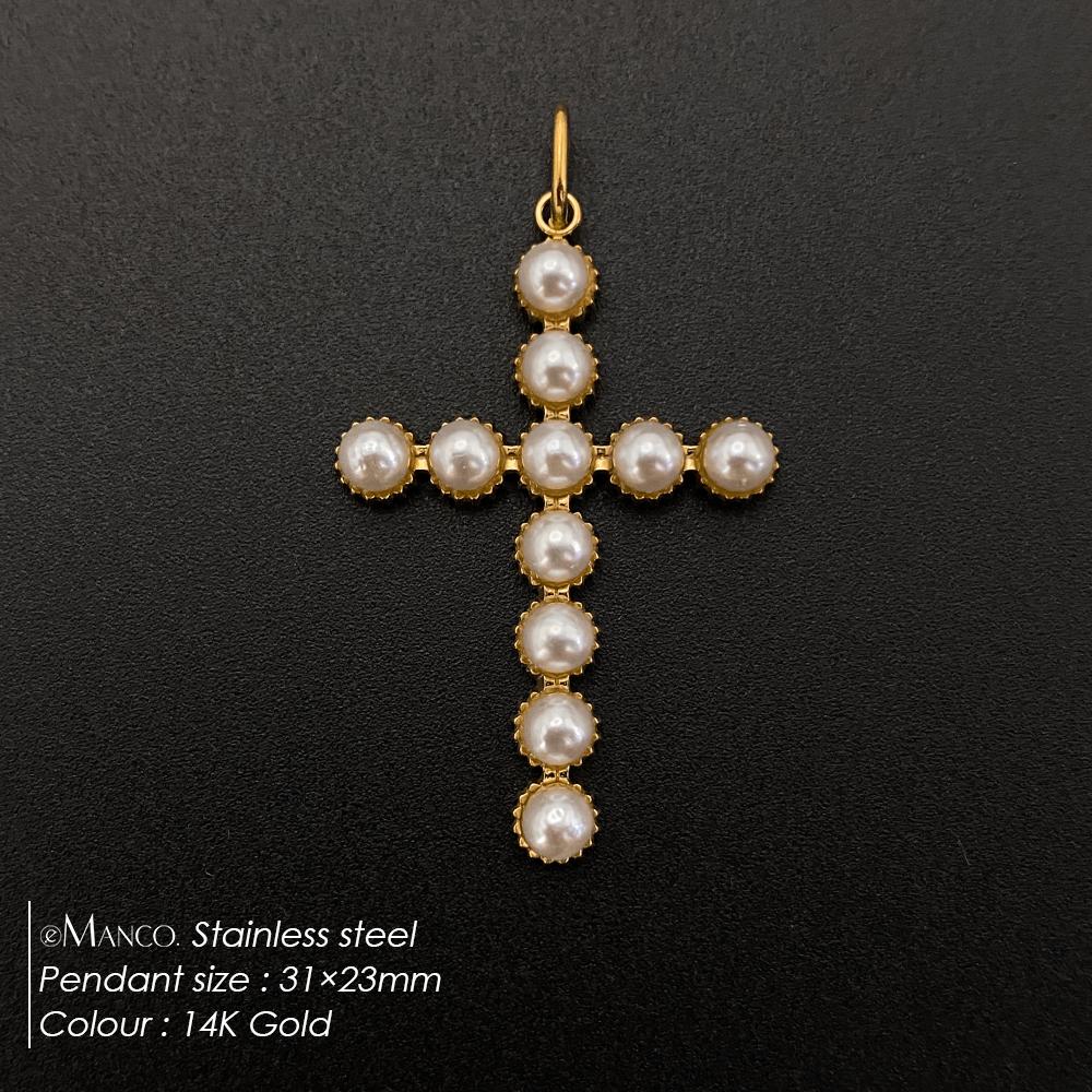 eManco Stainless Steel Micro Zirconia Cross Charms Making Women s DIY Bracelet Necklace Jewelry Accessories 48 Hour