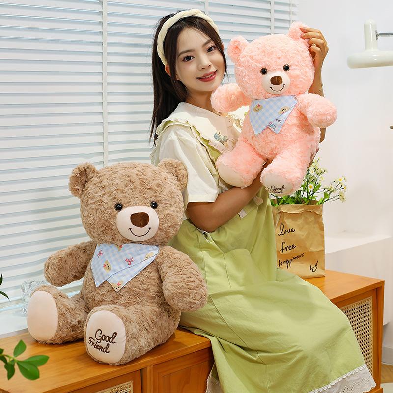 Schal Bär Puppe Bär Plüschtier Puppe schlafendes Wurfkissen Greifpuppe Austauschgeschenk