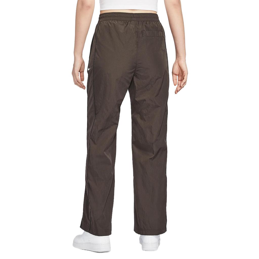Nike Windrunner Pantalones Casuales Minimalistas Cómodos Suaves Amigables con la Piel para Mujer Parte Inferior Marrón Terciopelo Negro Blanco FV7656-220