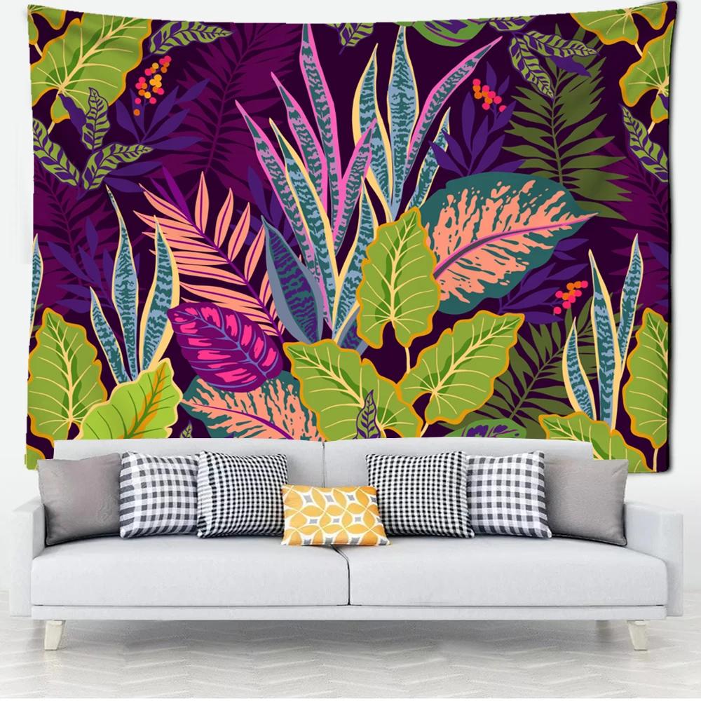 Living Room Bedroom Home Landscape Tapestry Wall Hanging Mountain Trees Tropical Rainforest Plant