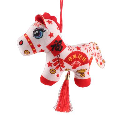 Animal Horse Doll Ornament for Spring Festival New Year Horse Decor for Living Room