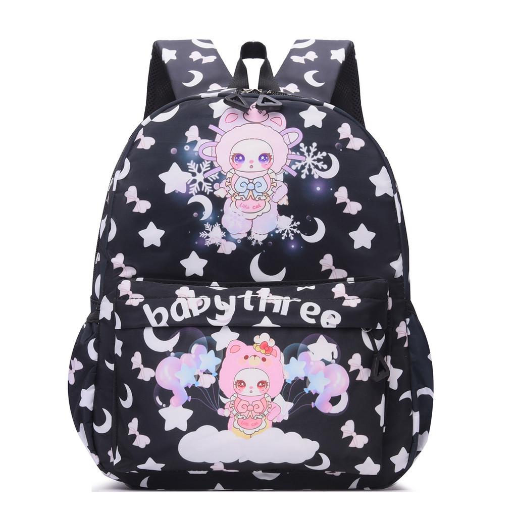 Head Rabbit Bear Cover Girl Printed Cartoon Animal Pattern Backpack Children