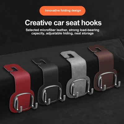 Ganci per Poggiatesta Auto Appendiabiti per Borse Organizer per Schienale Sedile Supporto Clip Ganci di Fissaggio Automatici Portaoggetti per Auto Accessori Interni