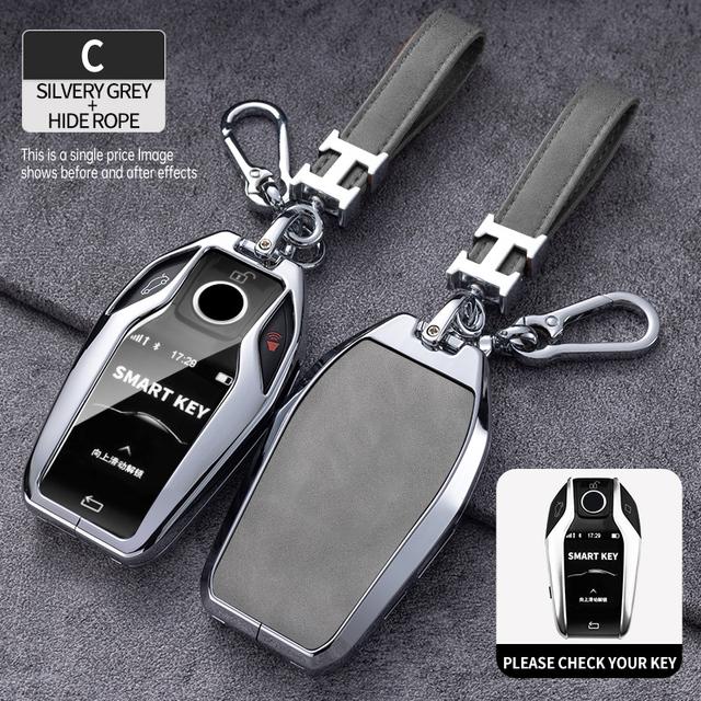 Zinc Alloy Car Remote Key Case Cover Shell For BMW 5 7 Series G12 G11 G30 G32 G31 I8 I12 I15 G01 X3 G02 X4 G05 X5 G07 X7 Car Bag