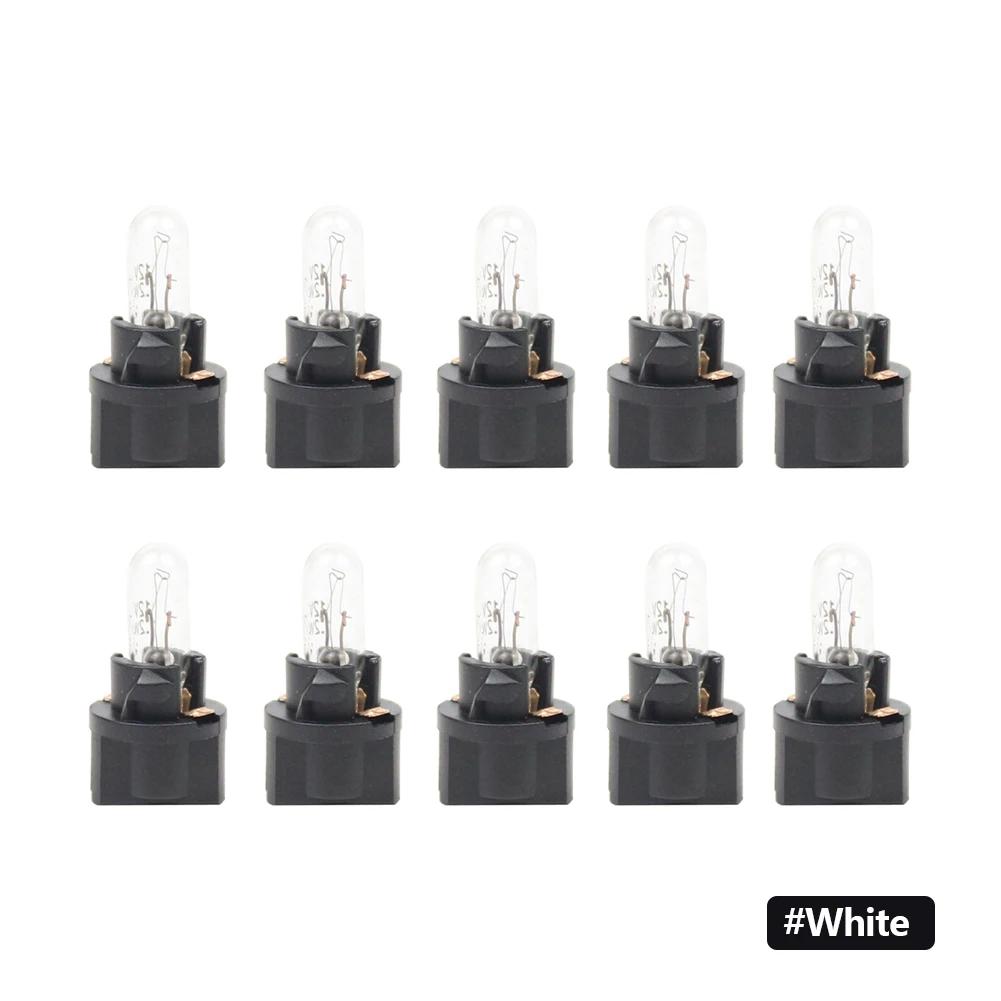 10ks T5 SMD LED Světlo do auta Automobily Světloemitující dioda Kontrolní panel Přístrojová deska Žárovky Indikátorové světlo interiéru auta