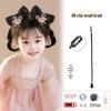 Children's Hanfu Hair Bun Pad – Bow Styling Accessory for Girls