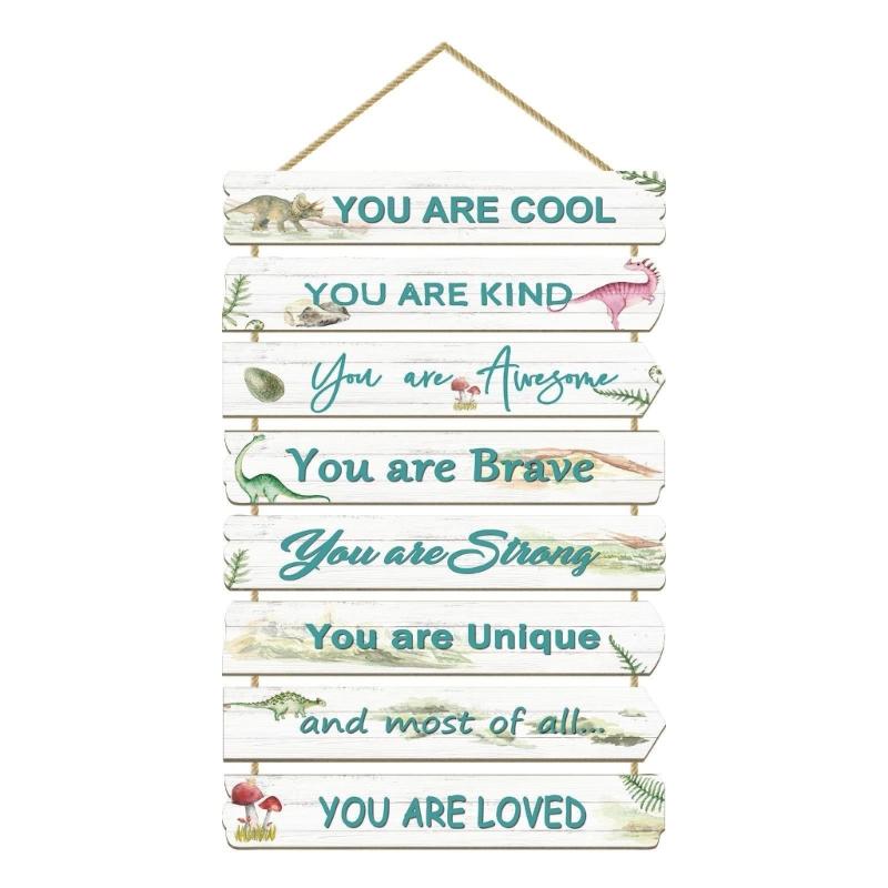 Wooden Hanging Motivational Wall Art Decoration Sign Inspirational Wall Art Decors Inspiring Positive Quotes Wall Decors