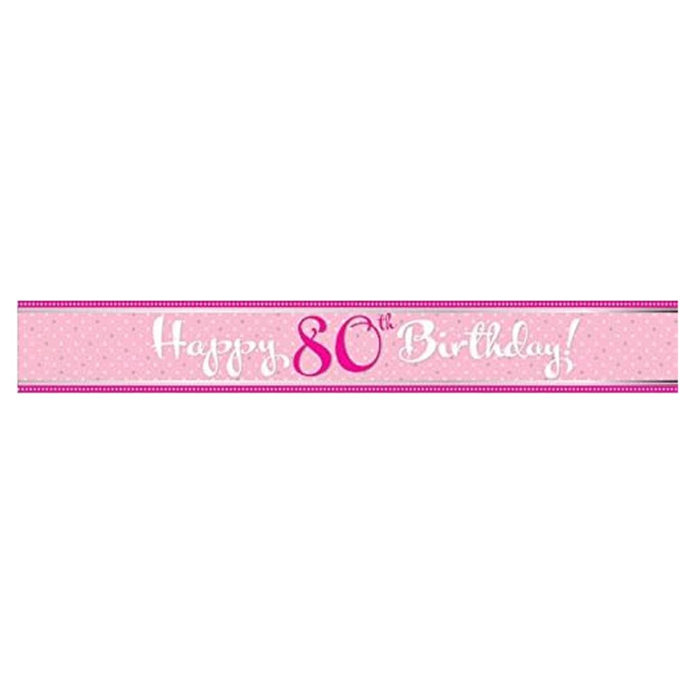 Creative Party Foil 80th Banner