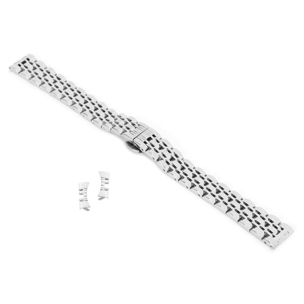 14mm Watch Band Stainless Steel Watch Strap Replacement Watch Band Strap AccessorySilver