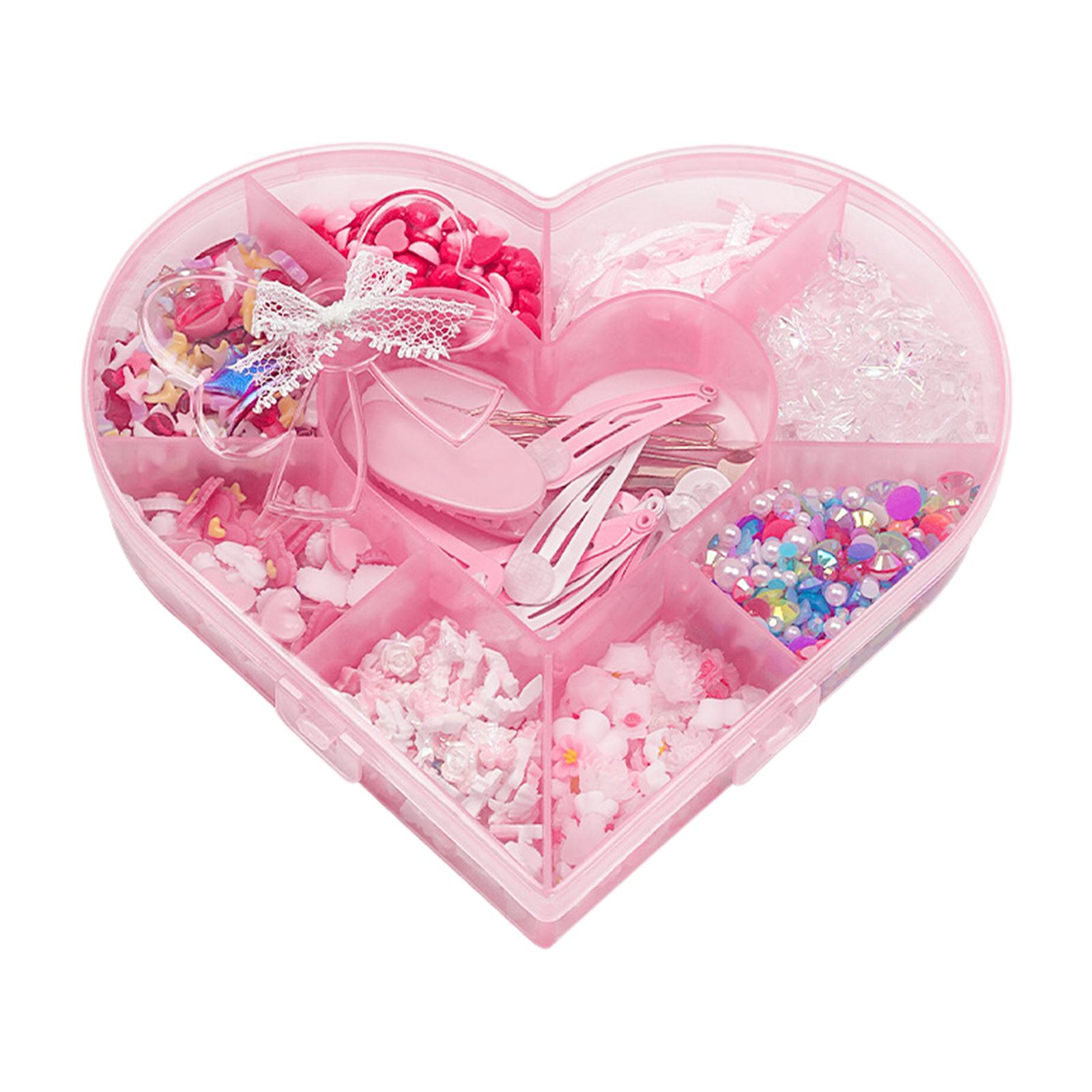 

1Box Hair Clip Multi Shaped 3D Nail Charms Butterfly Flower Bear Nails Art Decoration for Women Craft Resin Accessories