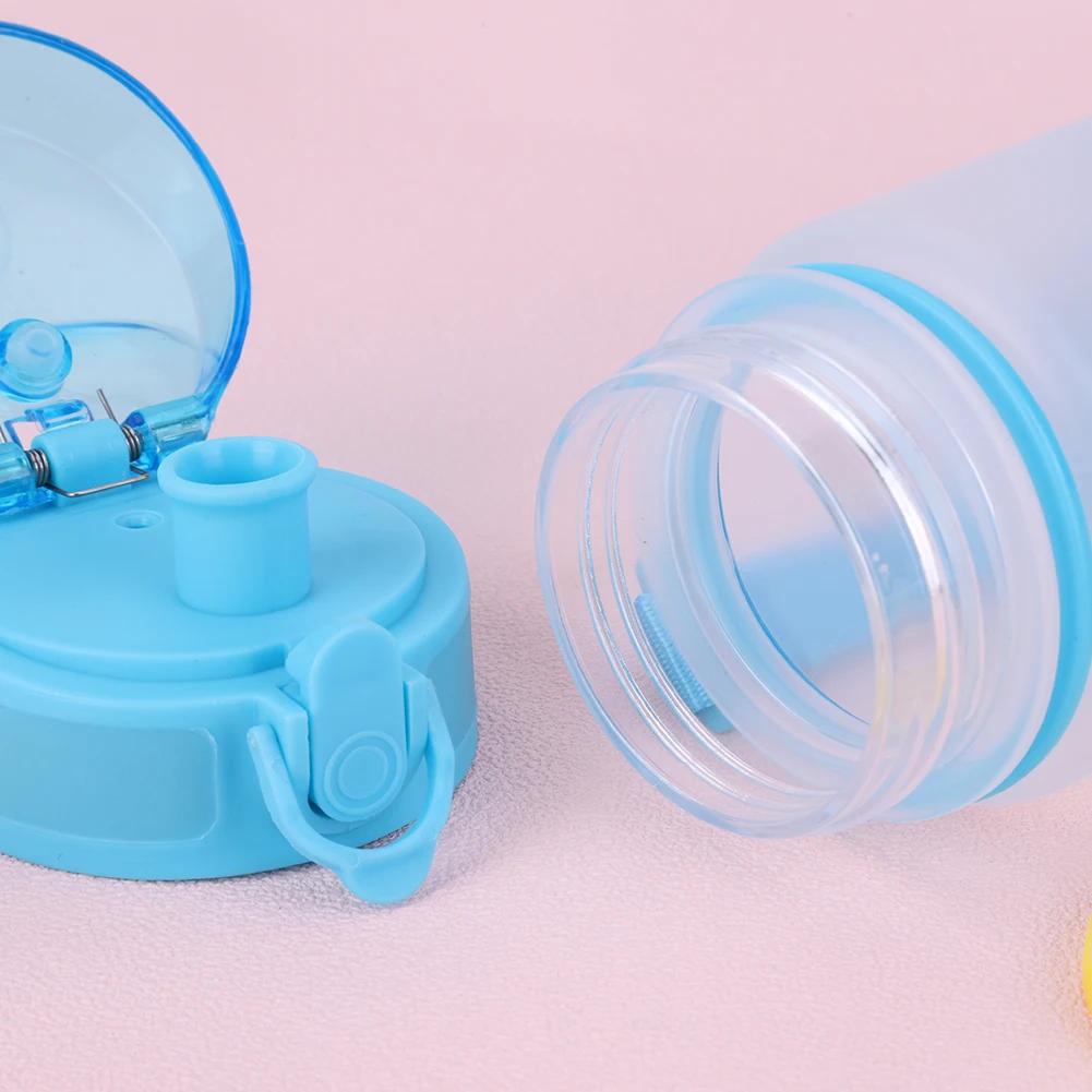 500ml Sportwasserflasche Mattiert Farbverlauf Trinkwasserbecher mit Griff Gradient für Fitnessstudio Outdoor-Sport Camping Boba