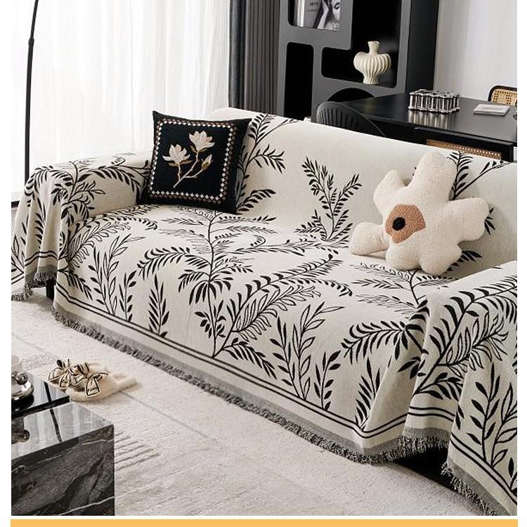 

High-End American Style Chenille Sofa Cover - Retro, Universal, Anti-slip, Four Seasons 90x90