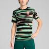 Puma Camiseta de Fútbol de Manga Corta con Cuello Redondo y Degradado Pre-Partido Drycell Portugal para Hombre Tops Negro Verde 779612-18