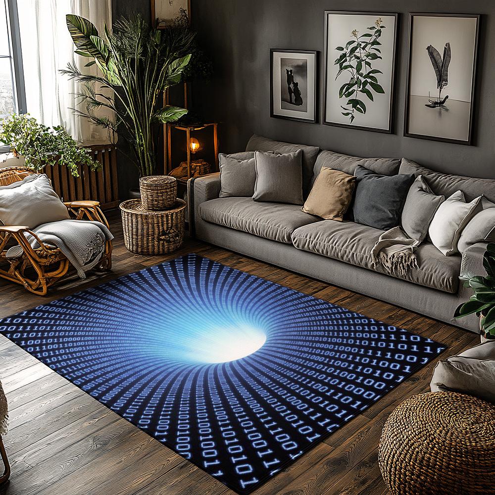 

Tuniu Shaggy Area Rug for Living Room, Bedroom, Non-Slip Floor Mat, Home Decor, Modern Stylish Rug 50x80cm