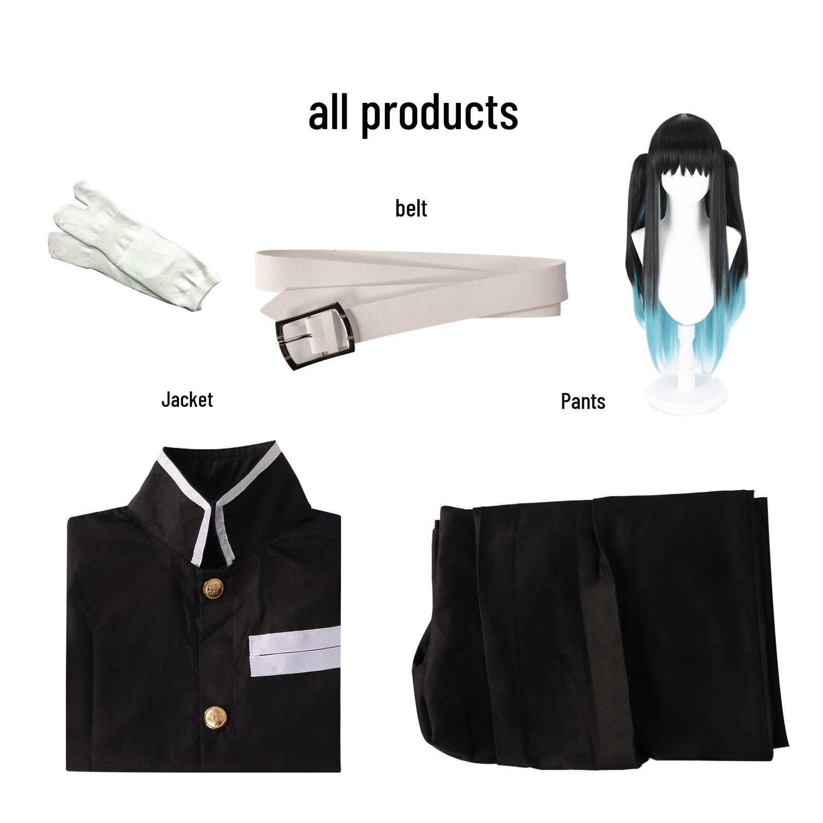 

Убийца демонов: Комплект костюма для косплея Муичиро Токито, Стол Тумана, мужской M