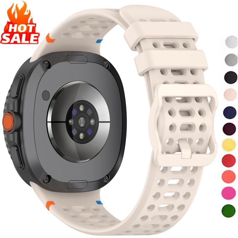 Silicone Strap For Samsung Galaxy Watch 8 40mm/44mm Watchband Adjustable Wristband Galaxy Watch 8 Classic Accessories