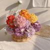 Carnation Crochet Flower Hand Woven Bouquet Artificial Flowers Knitting Flower Rose Teacher's Day Mother's Day Birthday Gift