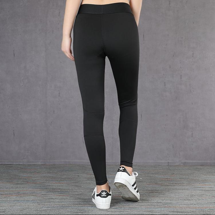 Adidas Solid Color Comfortable Breathable Sports Long Pants Women Bottoms Black FJ7166