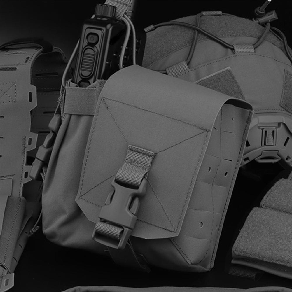 Airsoft Radio Pouch Quick Release Utility EDC Pouch Airsoft Vest Plate Carrier Bag Utility Tools Storage for Duty Belt Vest