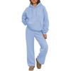 Autumn/Winter Oversized Hoodie & Wide-Leg Pants Sportswear Set