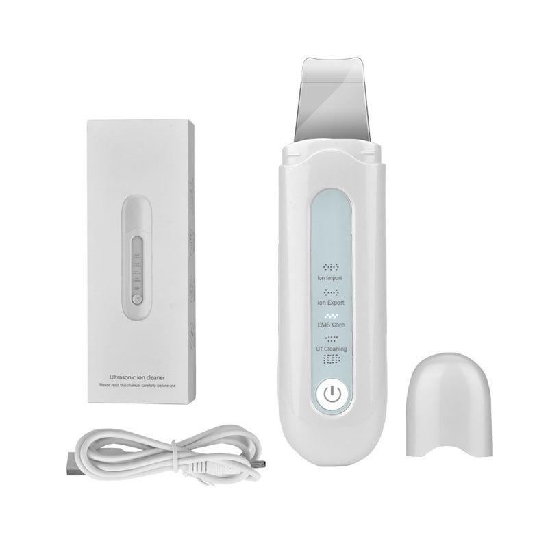 Ultrasonic Skin Scrubber & Blackhead Remover: Beauty Instrument for Facial Pores, Blackhead Suction, and Skin Peeling.