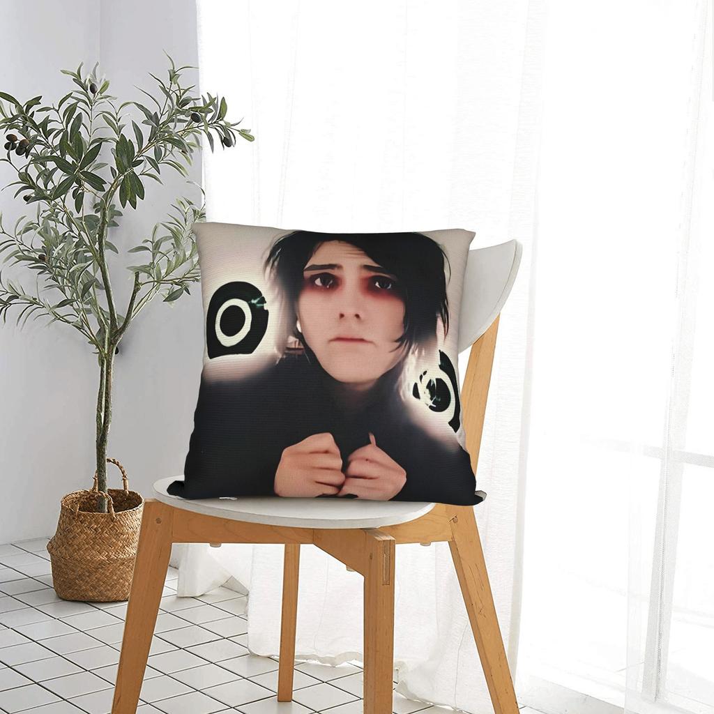My Chemical Romance Band Pillow Cover Retro Trendy Pillow Case For Sofa Home Decoration Square Pillowcases Birthday Present