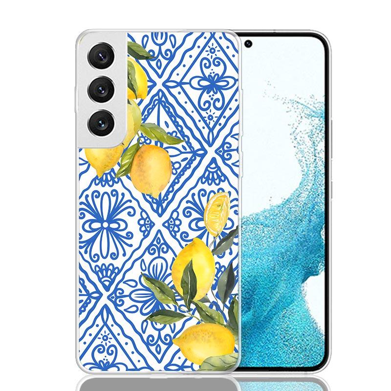Mediterranean Lemon Phone Case For Samsung Galaxy S26 S25 Edge S24 S23 FE S22 Ultra S21 Plus S20 + Fundas Cover Coque Galaxy S25