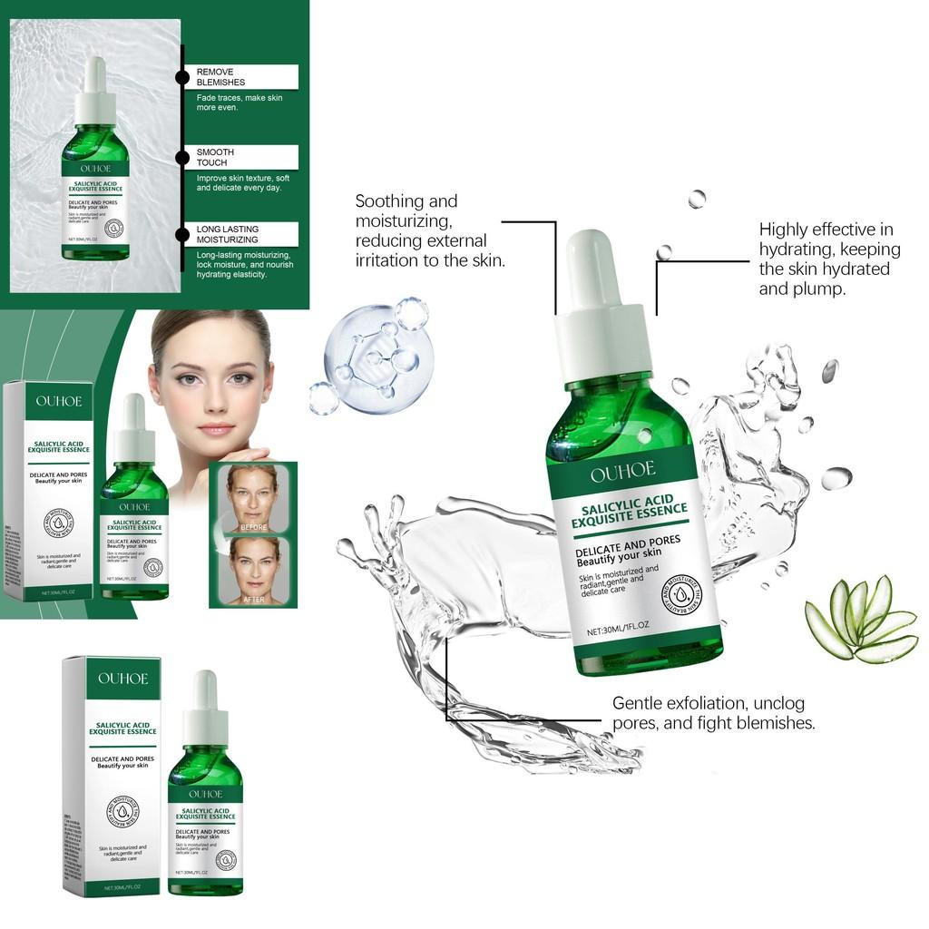 Ouhoe Water-based Salicylic Acid Pore Tightening Serum For Gentle Blackhead Removal And Skin Brightening