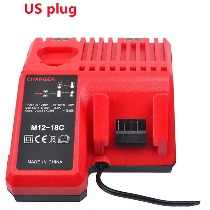 Battery Charger For Milwaukee 12 V 14.4V 18V 48-11-1852 48-11-1820 48-11-1840 48-59-1813 M&18 M&14 M&12 Lithium Battery