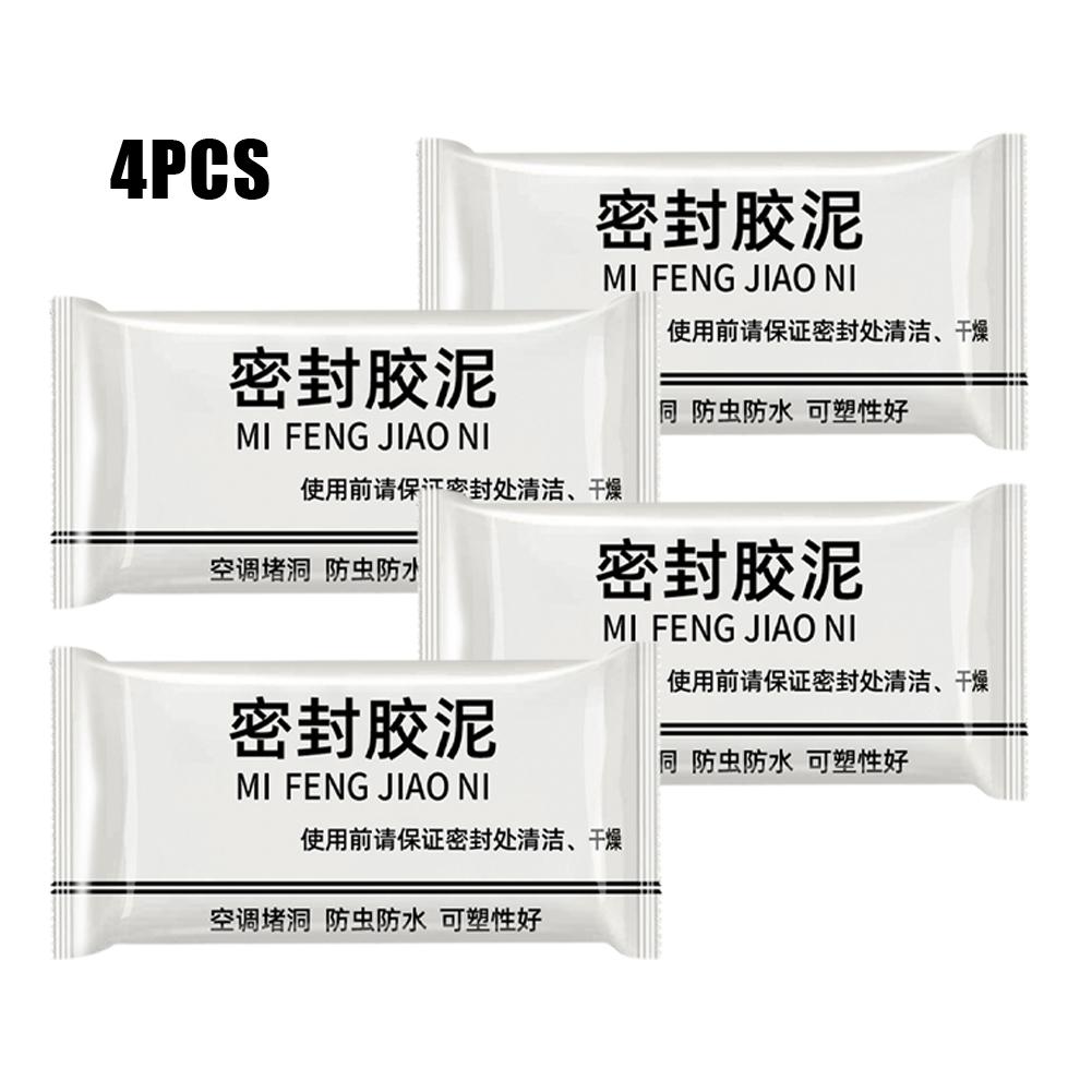 1/4pcs Wall Hole Sealing Cement Clay Sealant Cover Cracks Waterproof Repair Air Conditioning Hole Air Clay Sealing Mud