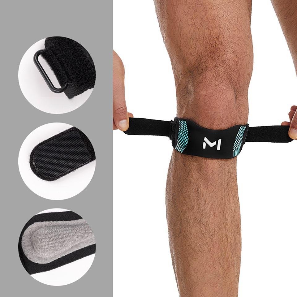 

1Pcs Patellar Knee Pads Super Light Thin Sport Run Jump Bidirect Pressure-Absorb Shock-Absorb Silicone Soft Adjustable Outdoor