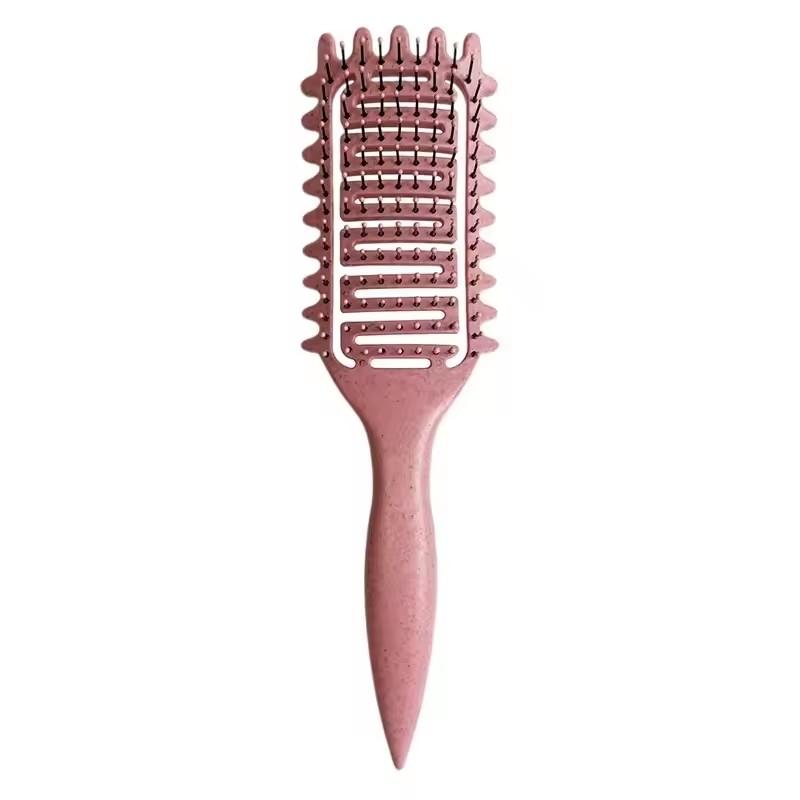 Curl Define Styling Brush Hollow Boar Bristle Detangling Hair Brush Tangled Hair Comb Shaping Defining Curls Styling Tools