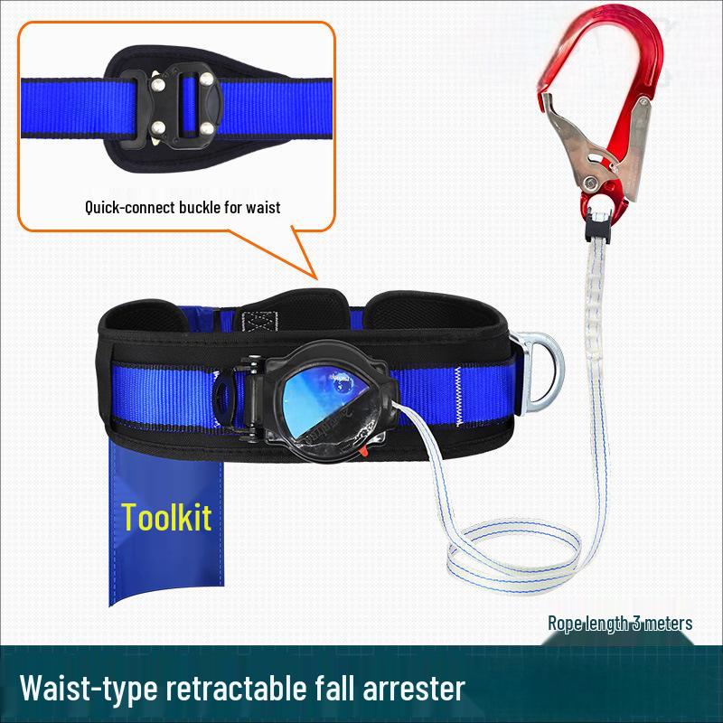 Electrician Safety Harness Belt with Quick-Insert Buckle