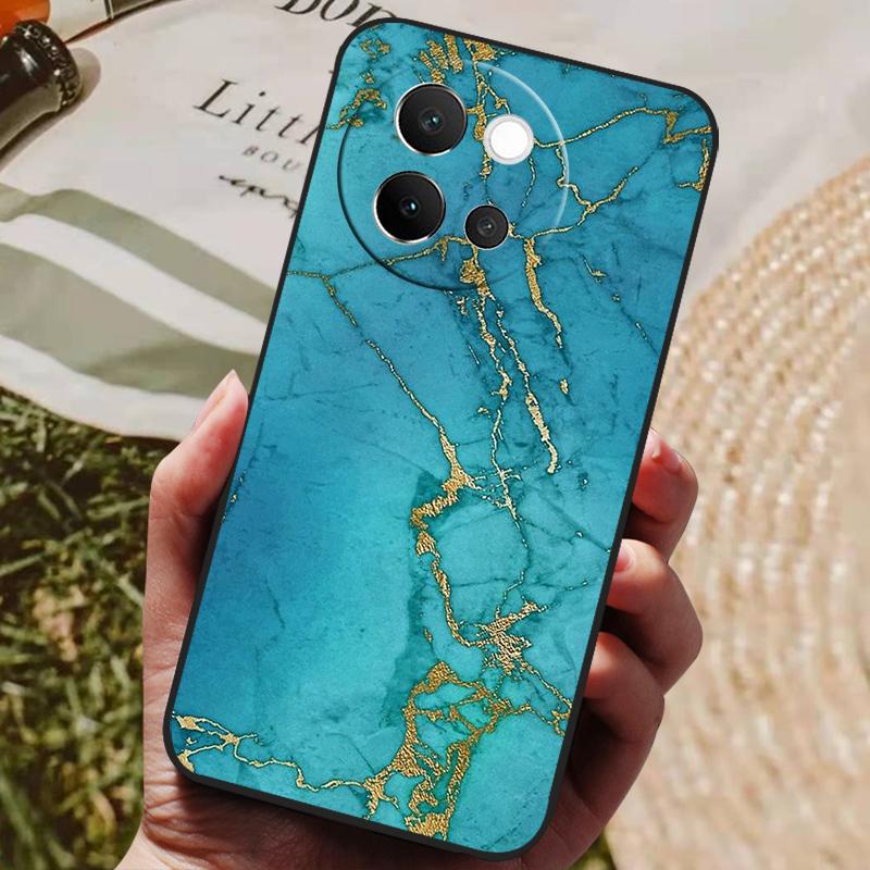 For VIVO V40 Lite 5G Case Soft Silicone Cover Black Bumper TPU For Vivo V40 Lite 5G Phone Cases V40Lite Shockproof Back Covers