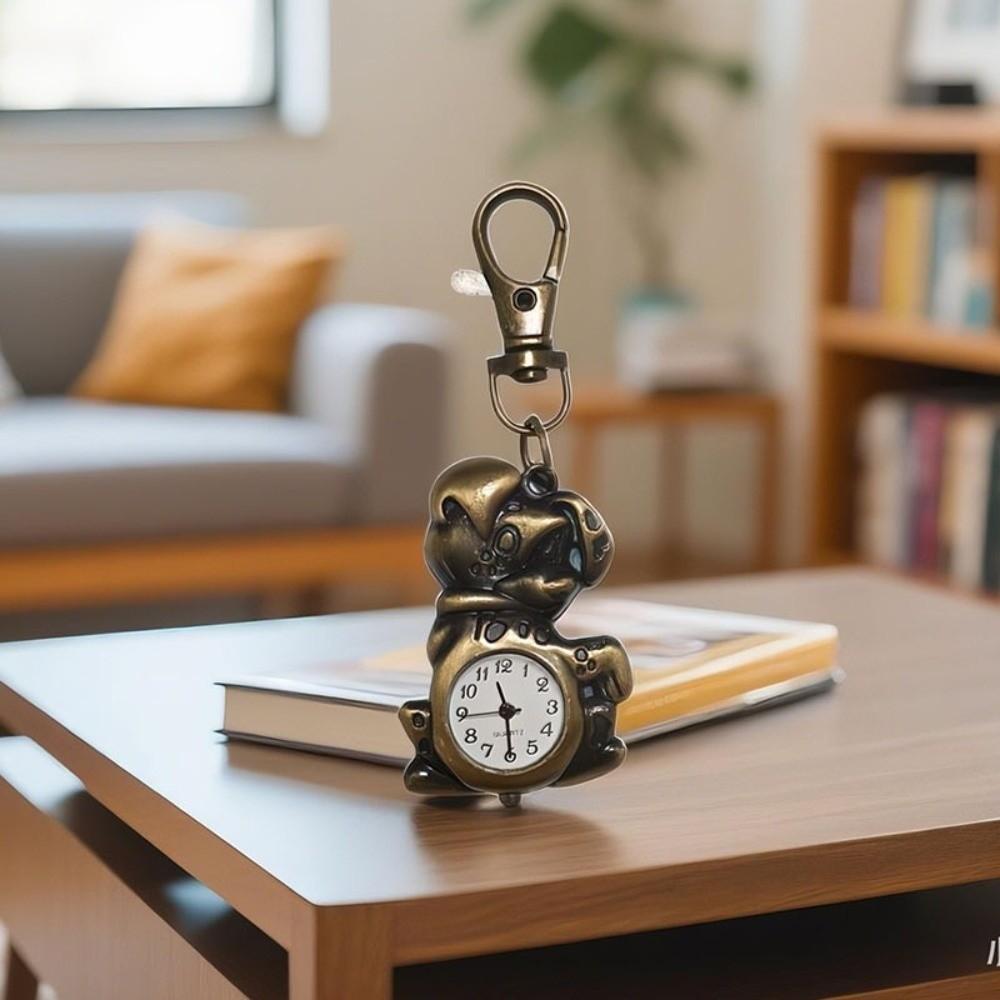 Retro Creative Pocket Watch Vintage Design Quartz Watch Keychain Watch Gift Collection