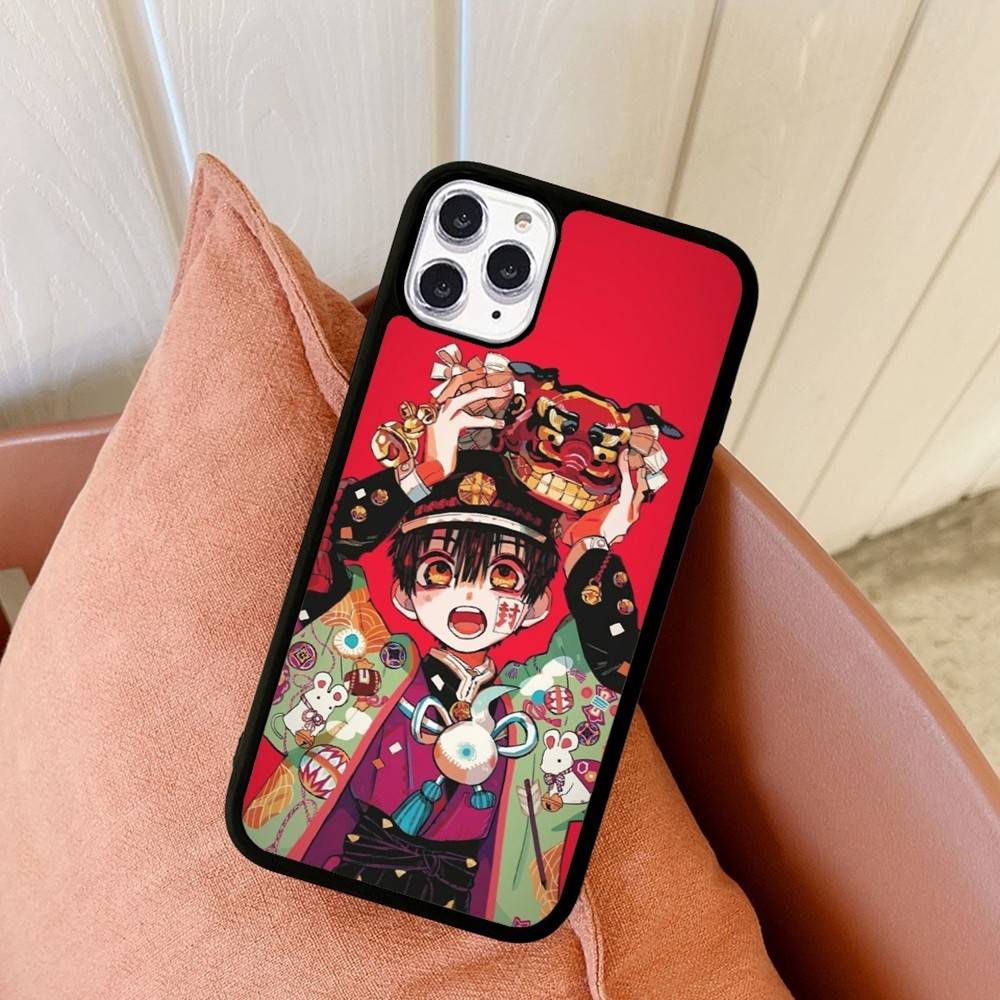 1pc Anime H-hanako Cartoon K-kun Phone Case Silicone PC+TPU For For IPhone 11 12 13 14 15 16 Plus Pro Max Cover