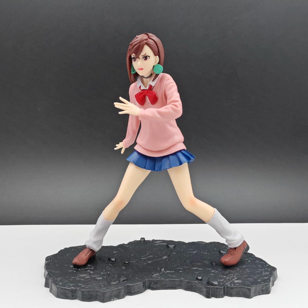 One Punch Man Jerris Little Peach 9,05 Zoll/23 cm beweglich PVC Sitzhaltung Sammeln Im Fahrzeug Schöner Heldenfigur Spielzeug Geschenke