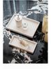 Travertine Wabi-Sabi Tray: Aromatherapy Storage, Luxury Bathroom Ornament, Living Room Decoration.