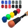 Silicone Rod Bottom Protector Fishing Rod Handle Protective Case Replacement Fishing Rod End Cover Butt Cushions Enduring