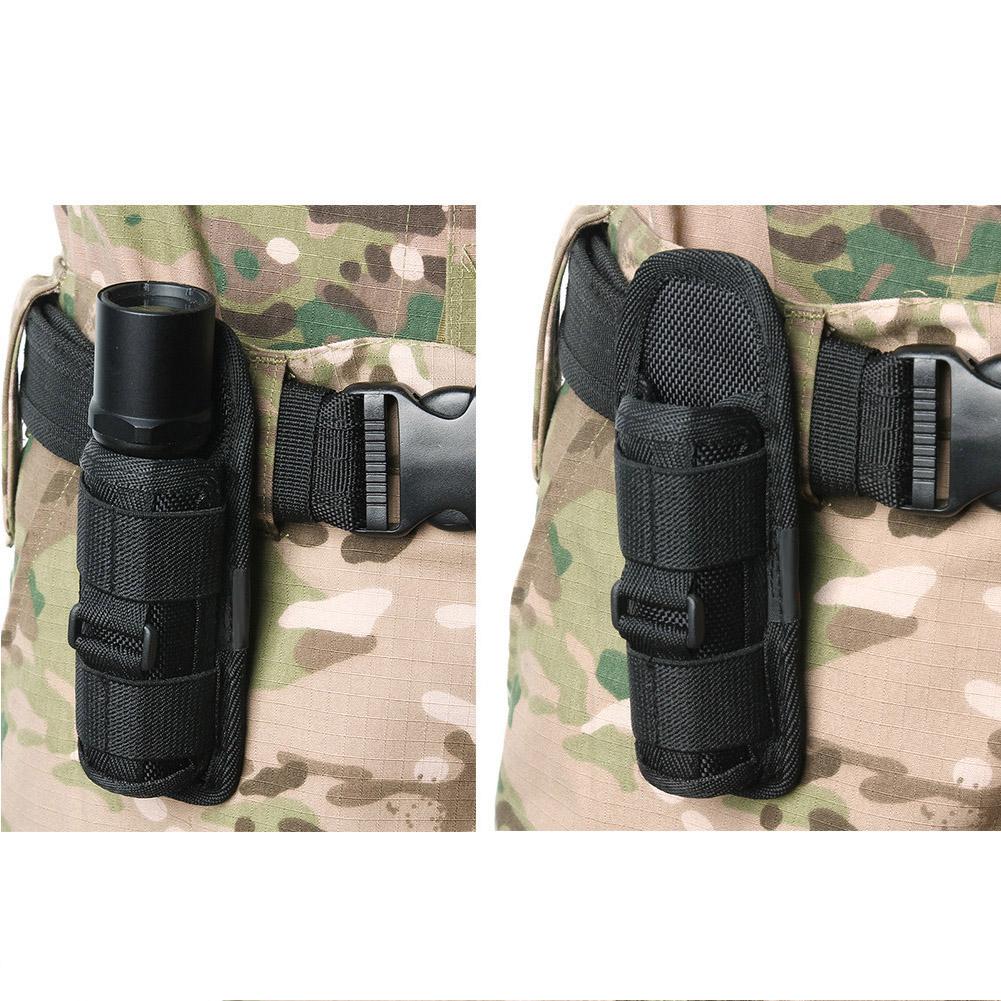 360 Degrees Rotatable Nylon Flashlight Torch Pouch Holder Bag Accessory for Hunting401#