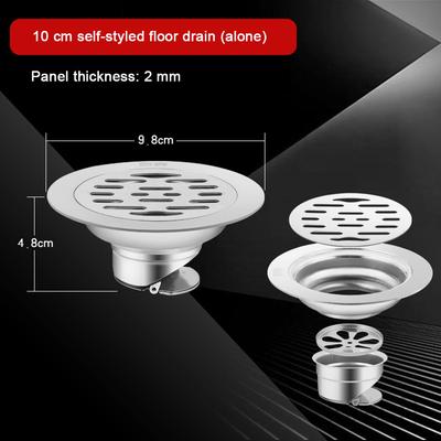 1pc Stainless Steel Floor Drain Deant Floor Drain Shower Water Filter Cover Home Kitchen Bathroom Drain Accessories