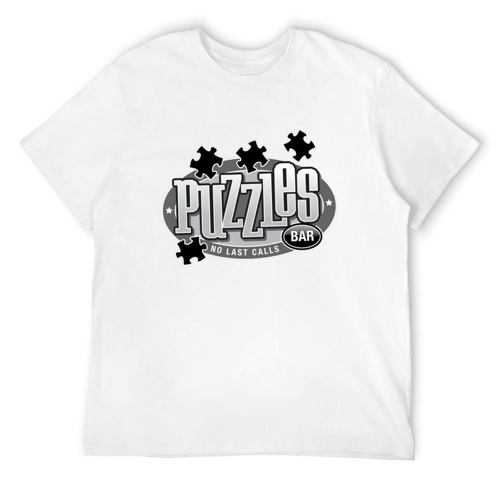 Puzzles Bar T-Shirt Blouse Quick-drying Graphic Tee Shirt Blue Archive Men Clothes